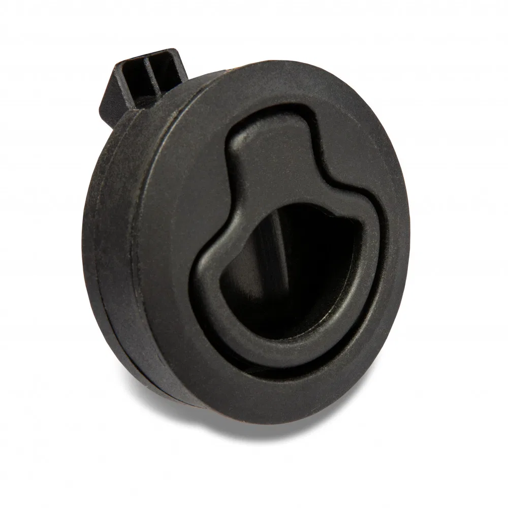 3227BC – WHITECAP IND Drawer Latch, Non Locking Latch Black Nylon Single